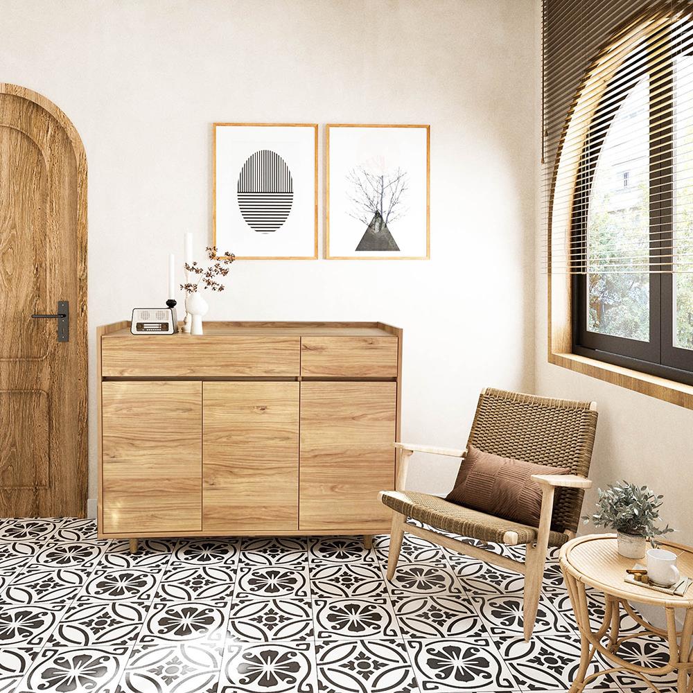 ตู้วางทีวี FURINTREND NORDIC 3 120 ซม. สี VINTAGE OAK