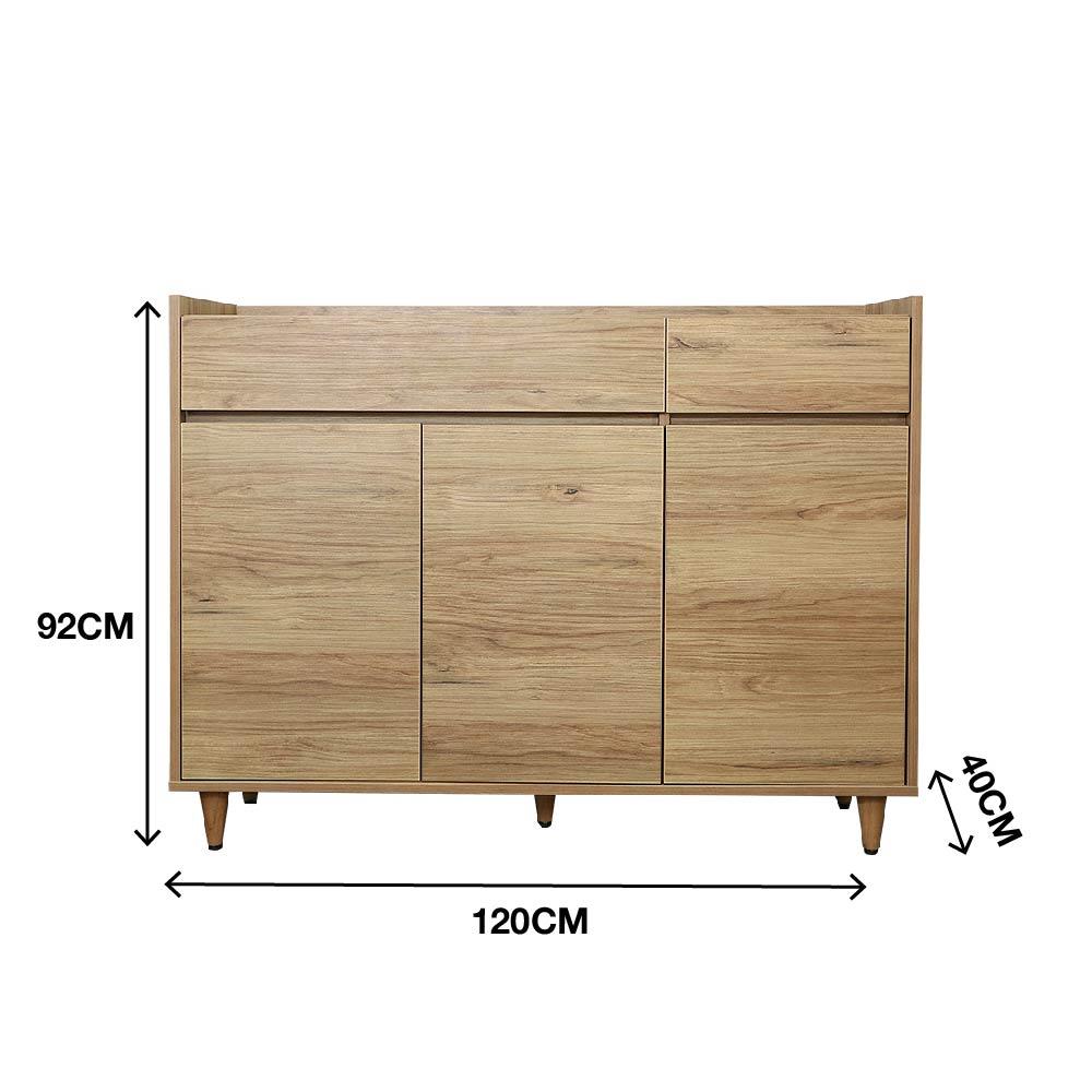 ตู้วางทีวี FURINTREND NORDIC 3 120 ซม. สี VINTAGE OAK