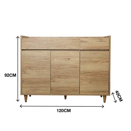 ตู้วางทีวี FURINTREND NORDIC 3 120 ซม. สี VINTAGE OAK_5