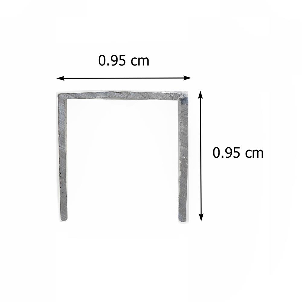 อะลูมิเนียมตัวยู SUNSHIELD 0.95X0.95X245 ซม.