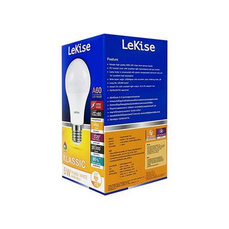 หลอด LED LEKISE A60 KLASSIC 5 วัตต์ WARMWHITE E27_2