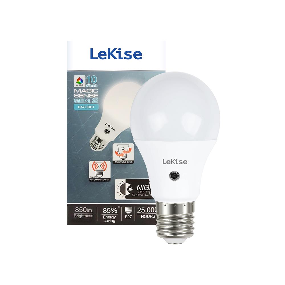 หลอด LED LEKISE LIGHT SENSOR 10 วัตต์ DAYLIGHT E27
