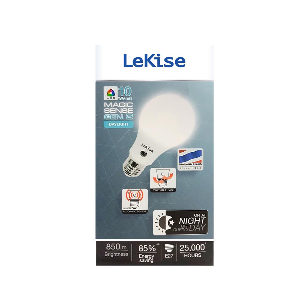 หลอด LED LEKISE LIGHT SENSOR 10 วัตต์ DAYLIGHT E27