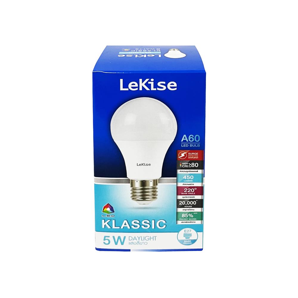 หลอด LED LEKISE A60 KLASSIC 5 วัตต์ DAYLIGHT E27