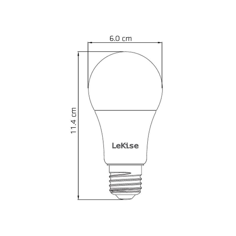 หลอด LED LEKISE LIGHT SENSOR 10 วัตต์ WARMWHITE E27