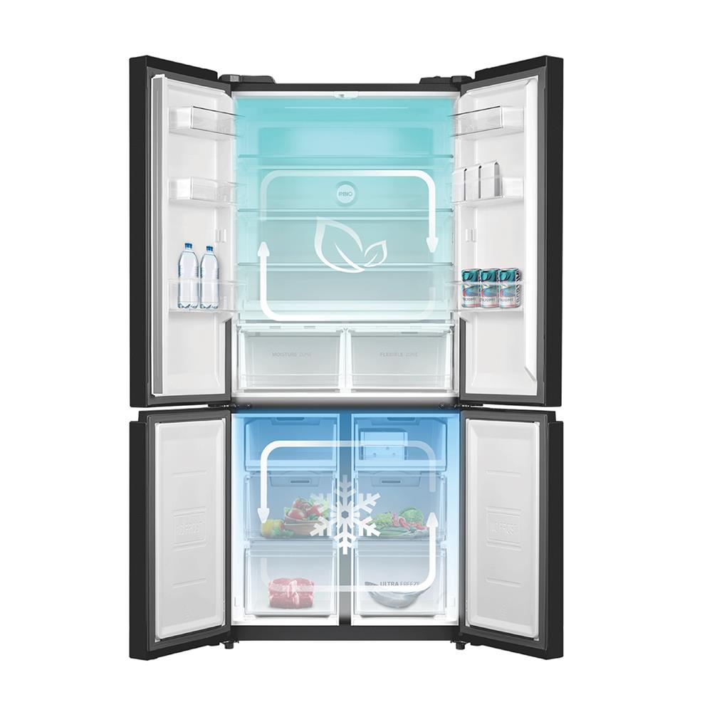 ตู้เย็น MULTI DOOR TOSHIBA GR-RF610WE-PGT(22) 17.8 คิว กระจกดำ