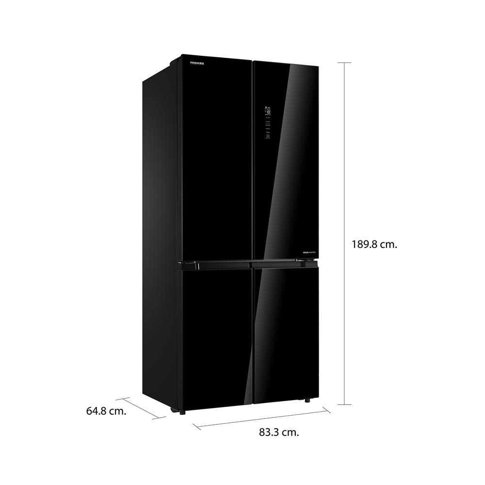 ตู้เย็น MULTI DOOR TOSHIBA GR-RF610WE-PGT(22) 17.8 คิว กระจกดำ