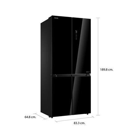 ตู้เย็น MULTI DOOR TOSHIBA GR-RF610WE-PGT(22) 17.8 คิว กระจกดำ_4
