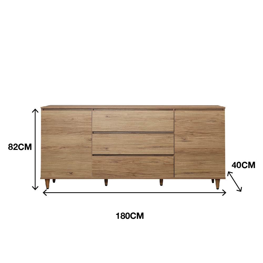 ตู้วางทีวี FURINTREND NORDIC 2 180 ซม. สี VINTAGE OAK