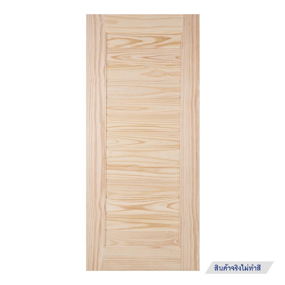 ประตูไม้สนนิวซีแลนด์ MODERN DOORS L.162 80X200 ซม. สีธรรมชาติ ไม่เจาะลูกบิด