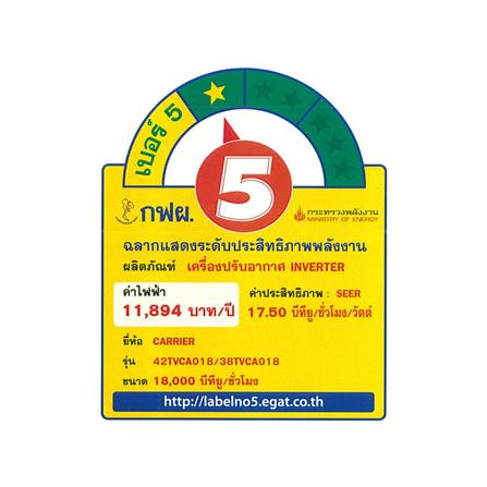 แอร์ผนัง CARRIER 42TVCA018/38TVCA018 18000 บีทียู อินเวอร์เตอร์_1