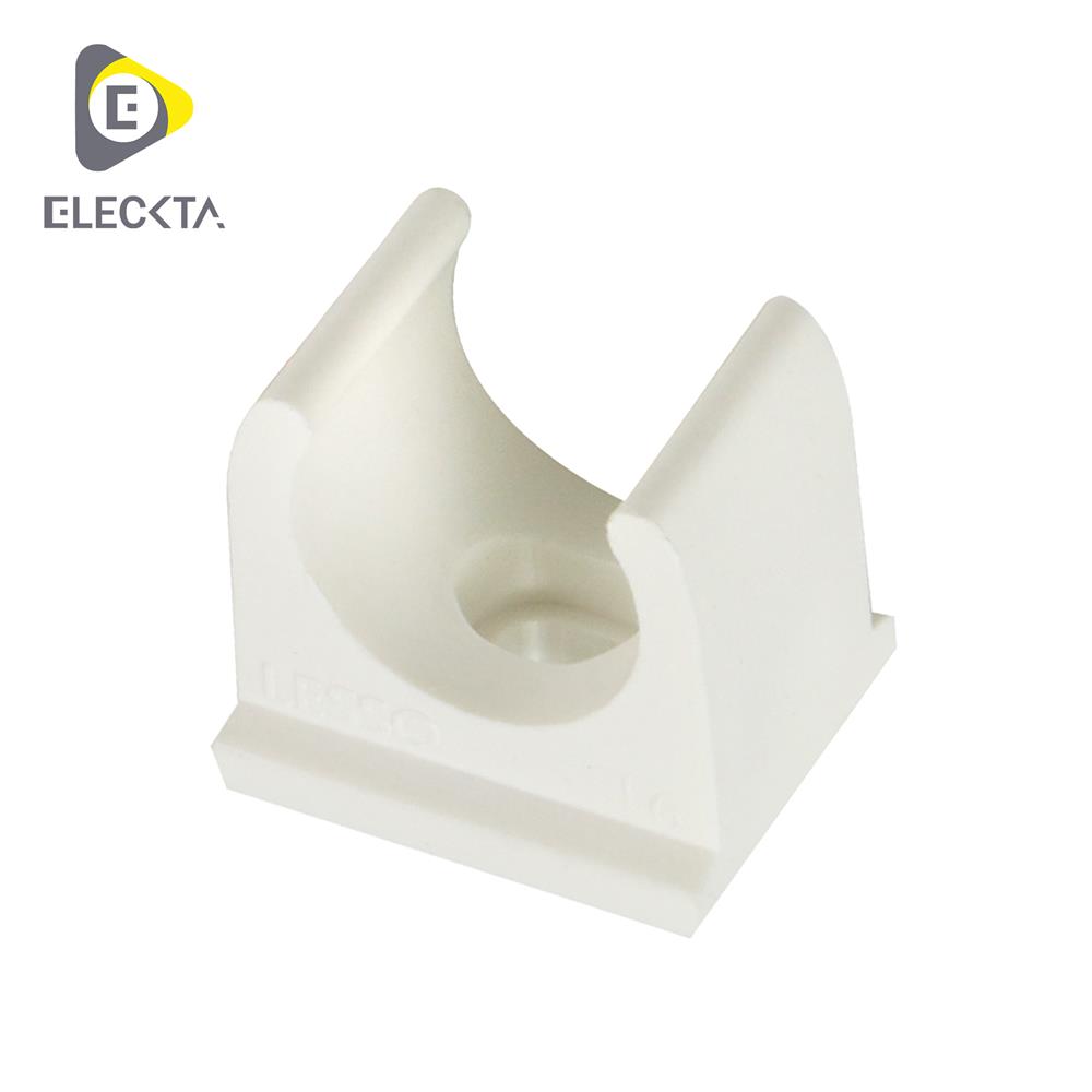 คลิปก้ามปู ELECKTA 16 มม. สีขาว แพ็ก 10 ชิ้น
