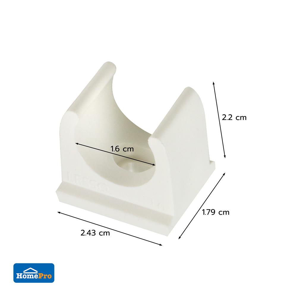 คลิปก้ามปู ELECKTA 16 มม. สีขาว แพ็ก 10 ชิ้น