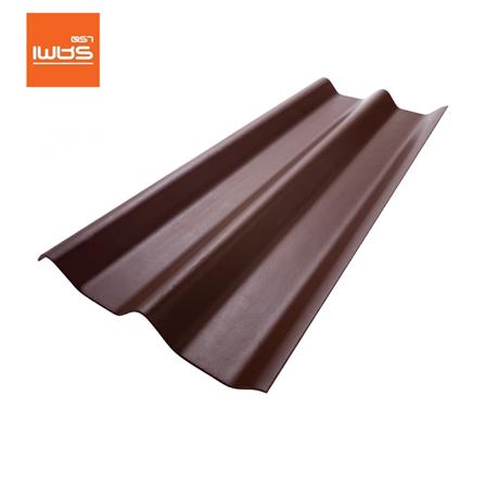 กระเบื้องหลังคา ลอนคู่ ตราเพชร 0.4x50x120 ซม. สีน้ำตาลสุขสันต์_0