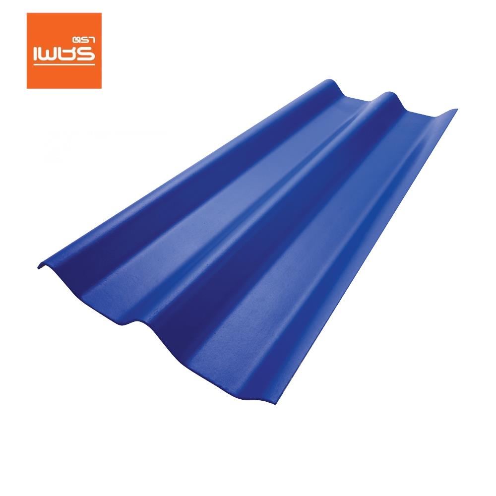 กระเบื้องหลังคา ลอนคู่ ตราเพชร 0.4x50x120 ซม. สีฟ้ารุ่งโรจน์