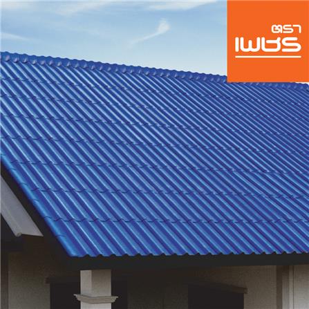 กระเบื้องหลังคา ลอนคู่ ตราเพชร 0.4x50x120 ซม. สีฟ้ารุ่งโรจน์_1