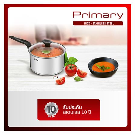 หม้อด้ามพร้อมฝาแก้ว 18 ซม. TEFAL PRIMARY IH_1