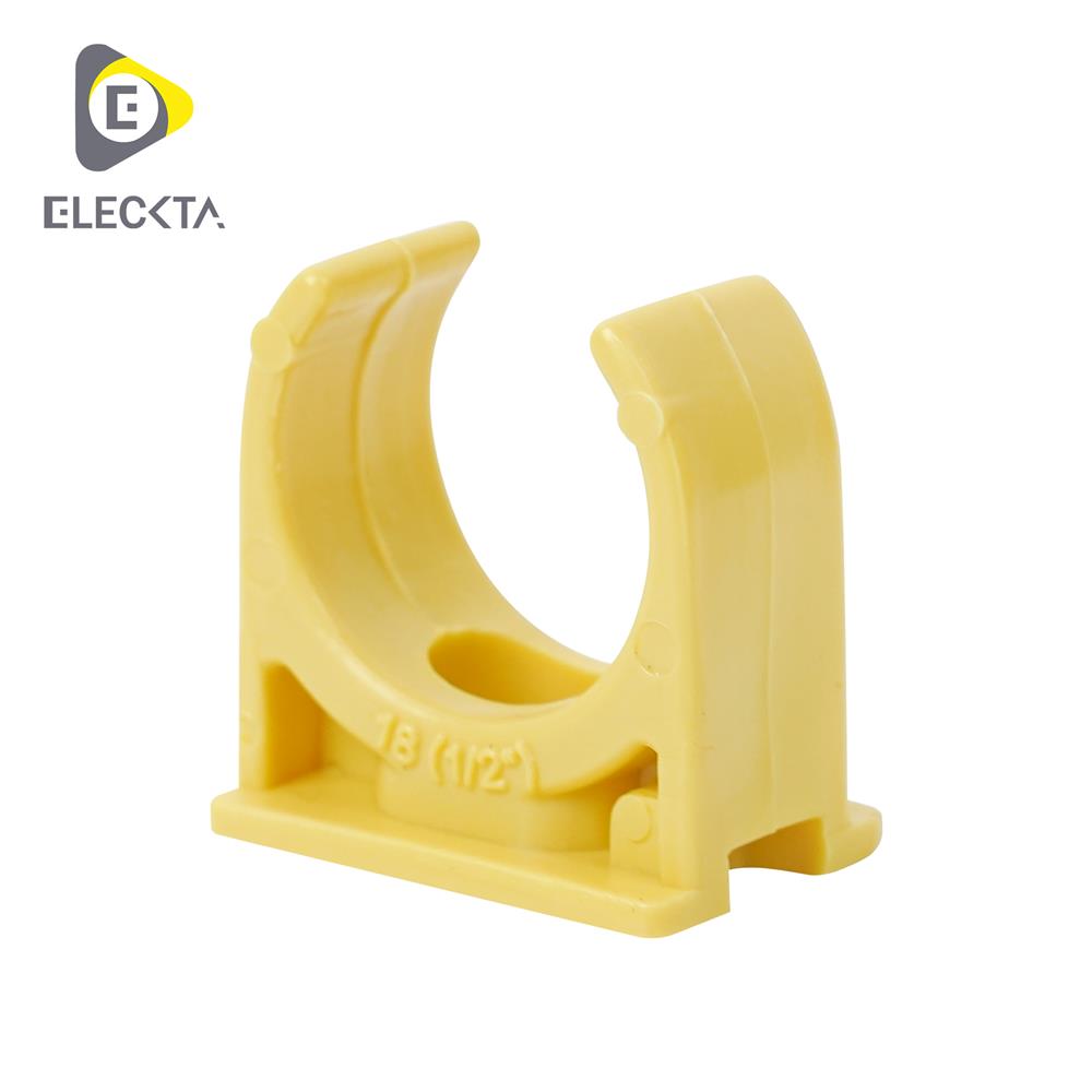 คลิปก้ามปู ELECKTA 1/2 นิ้ว สีเหลือง แพ็ก 10 ชิ้น