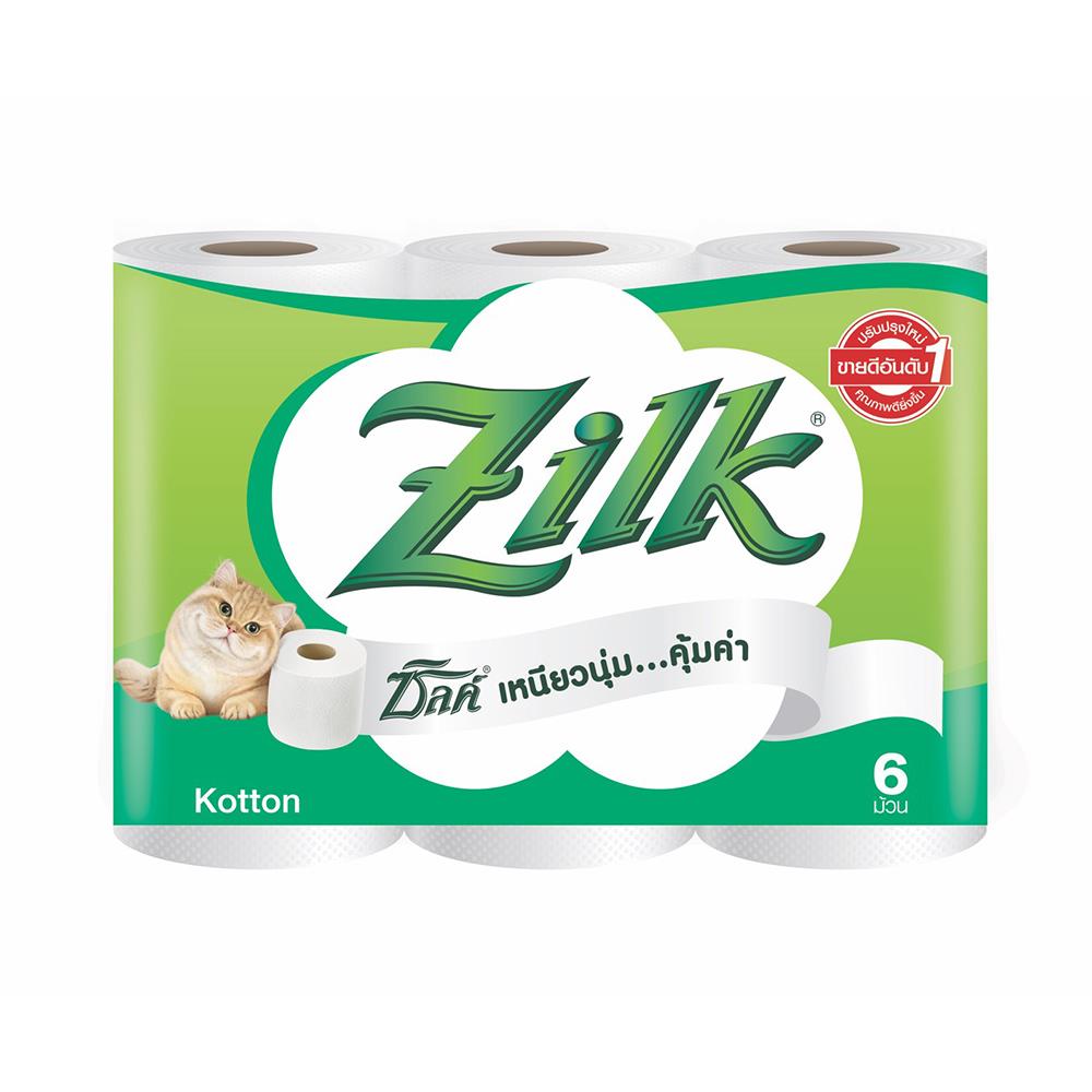 กระดาษชำระ ZILK KOTTON แพ็ค6