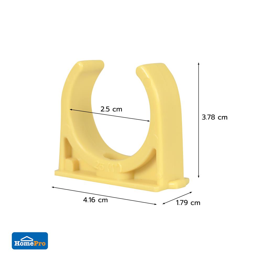 คลิปก้ามปู ELECKTA 1 นิ้ว สีเหลือง แพ็ก 4 ชิ้น