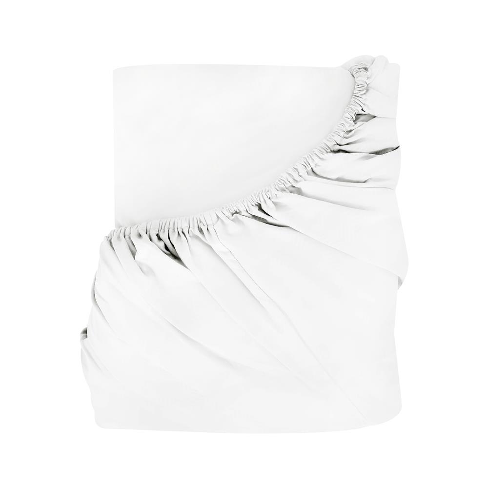 ผ้าปูที่นอน 9.5 ฟุต BED CLIP MICROTEX สีขาว