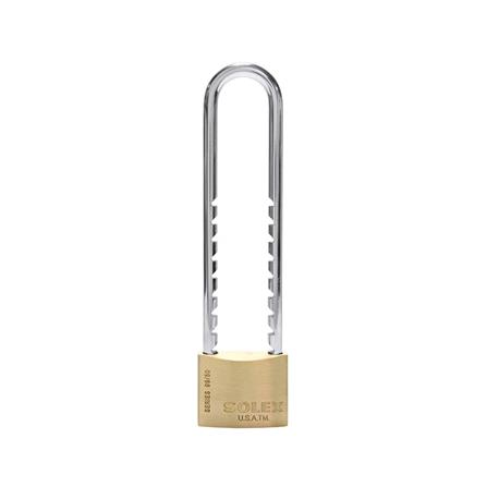 กุญแจสปริงปรับได้ SOLEX SL99 50 XLA 50 มม. สีทองเหลืองขัดเงา_0