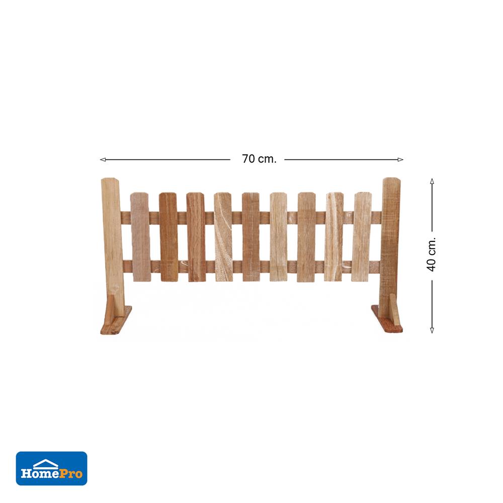 รั้วไม้เต็งตั้งพื้น ME LIVING NICE 70x40 ซม. สีธรรมชาติ