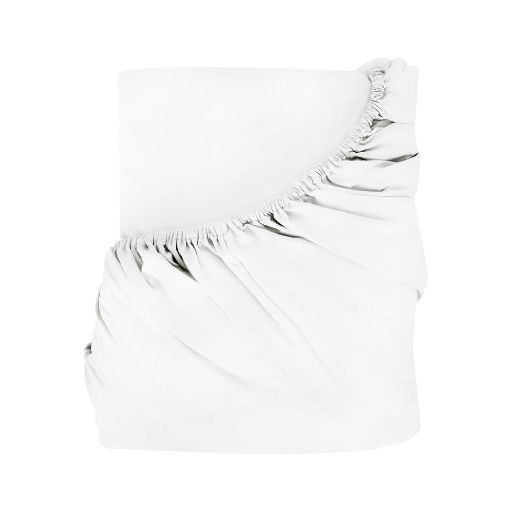 ผ้าปูที่นอน 6.5 ฟุต BED CLIP MICROTEX สีขาว