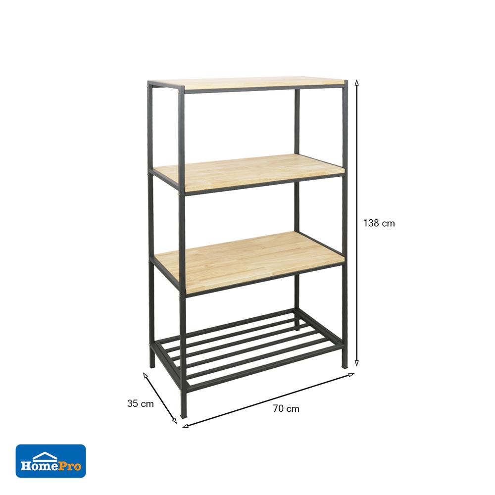 ชั้นวางของ 4 ชั้น ME LIVING CAYLA สี NATURAL