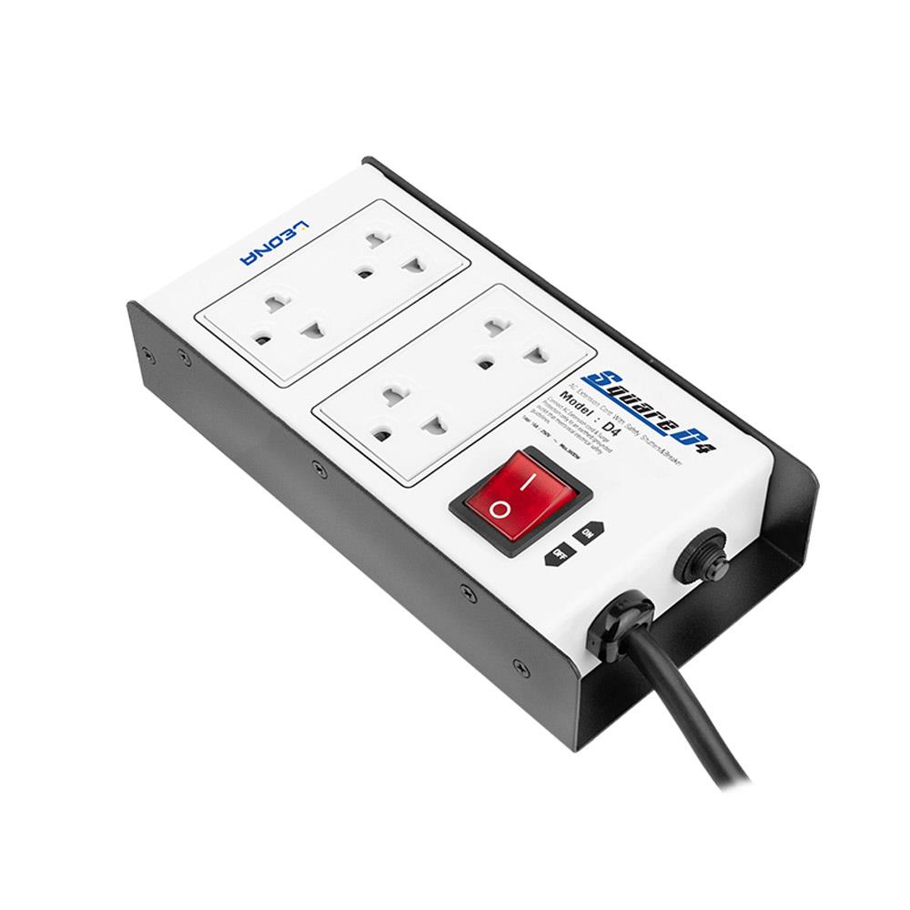 ปลั๊กไฟ LEONA SQUARE D4