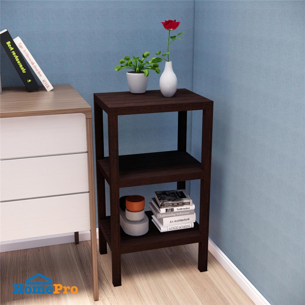 ชั้นวางของ 3 ชั้น STACKO BRICK 30x40x73 ซม. สีน้ำตาล