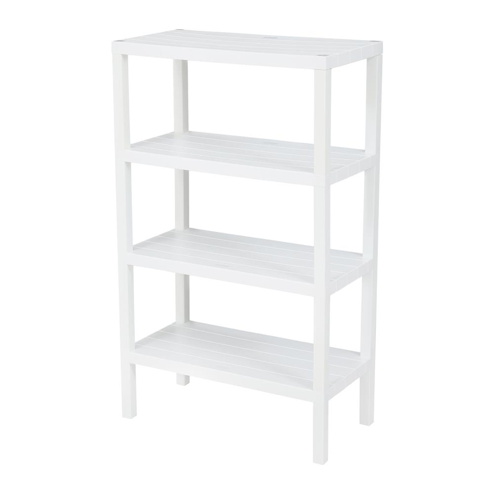 ชั้นวางของ 4 ชั้น STACKO BRICK 30x60x100 ซม. สีขาว