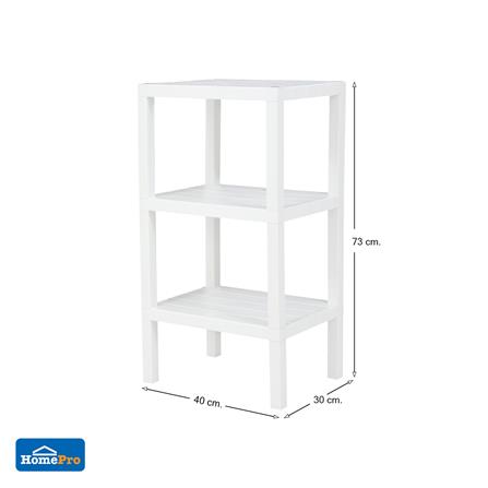 ชั้นวางของ 3 ชั้น STACKO BRICK 30x40x73 ซม. สีขาว_6