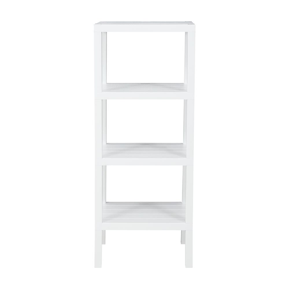 ชั้นวางของ 4 ชั้น STACKO BRICK 30x40x100 ซม. สีขาว