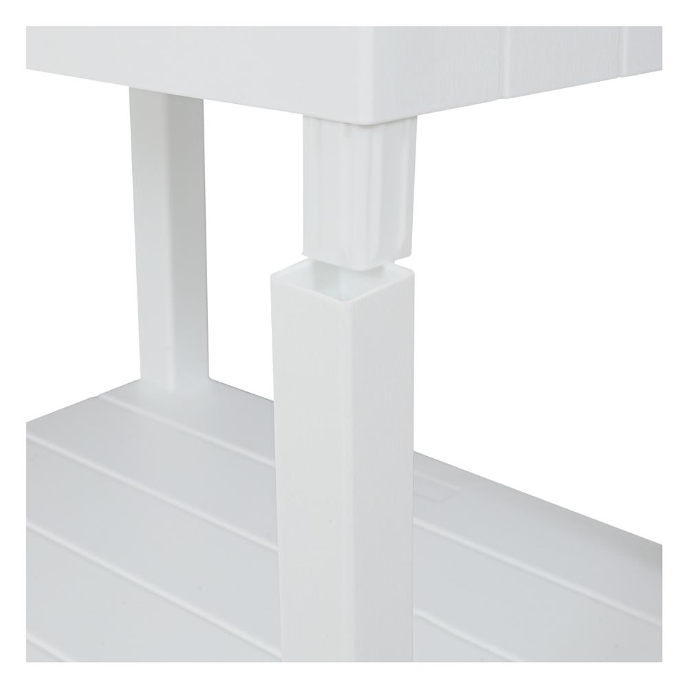 ชั้นวางของ 4 ชั้น STACKO BRICK 30x40x100 ซม. สีขาว