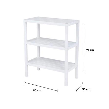 ชั้นวางของ 3 ชั้น STACKO BRICK 30x60x73 ซม. สีขาว_6