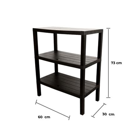 ชั้นวางของ 3 ชั้น STACKO BRICK 30x60x73 ซม. สีน้ำตาล_8