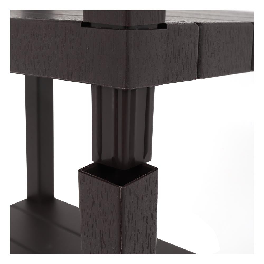 ชั้นวางของ 4 ชั้น STACKO BRICK 30x40x100 ซม. สีน้ำตาล