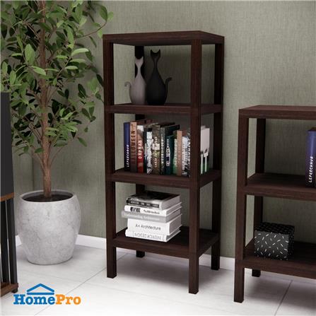 ชั้นวางของ 4 ชั้น STACKO BRICK 30x40x100 ซม. สีน้ำตาล_4