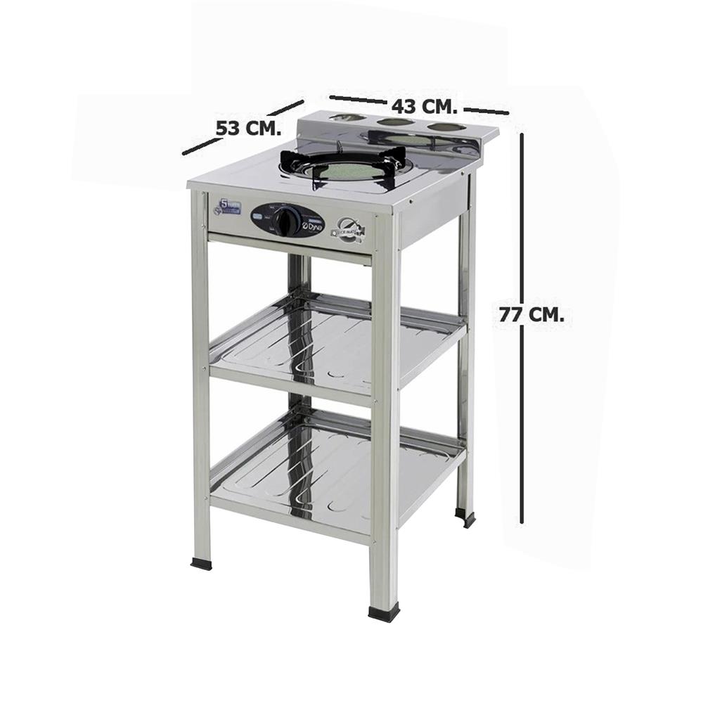 เตาแก๊สตั้งพื้น 1 หัวแก๊ส DYNA HOME DF-483