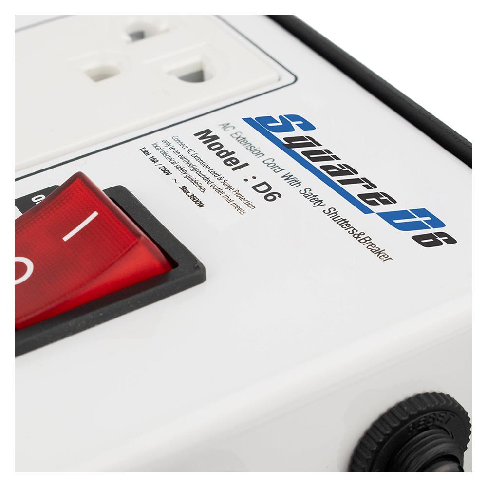 ปลั๊กไฟ LEONA SQUARE D6