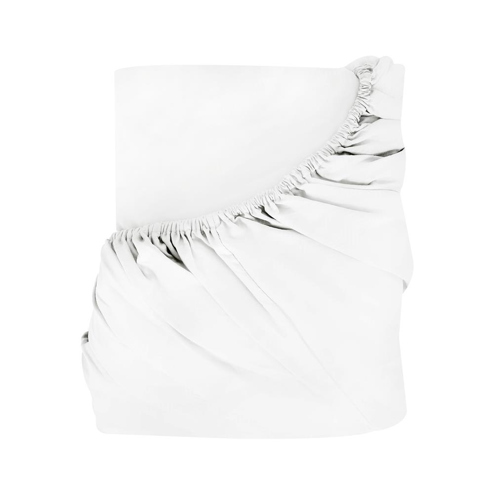 ผ้าปูที่นอน 7 ฟุต BED CLIP MICROTEX สีขาว