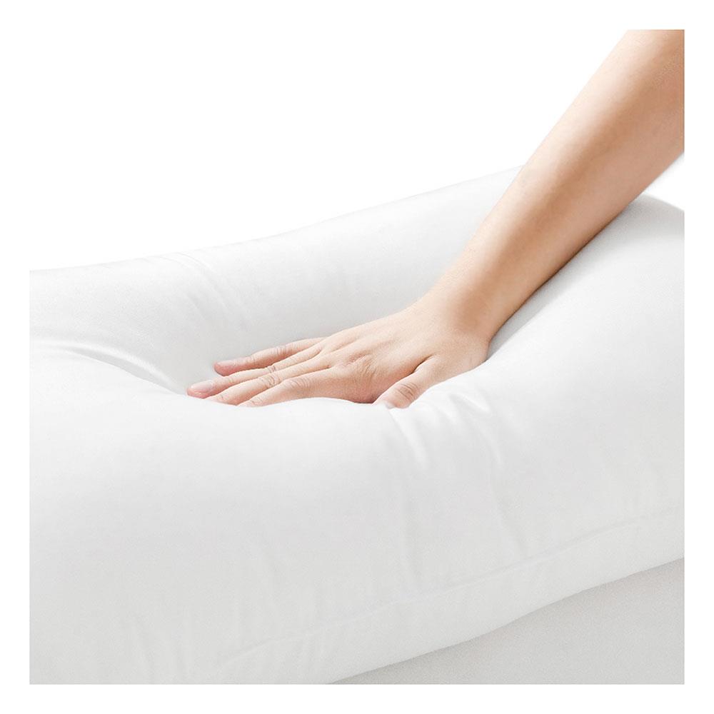 หมอนหนุน ไมโครไฟเบอร์ FROLINA ANIONIC 19x29 นิ้ว สีขาว