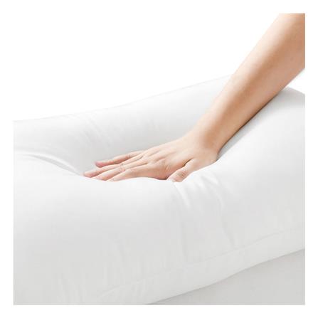 หมอนหนุน ไมโครไฟเบอร์ FROLINA ANIONIC 19x29 นิ้ว สีขาว_2