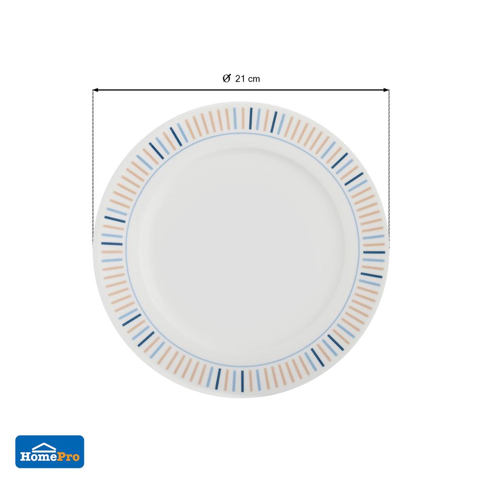 จาน BONE CHINA ตื้น 8" KECH GUARDIAN