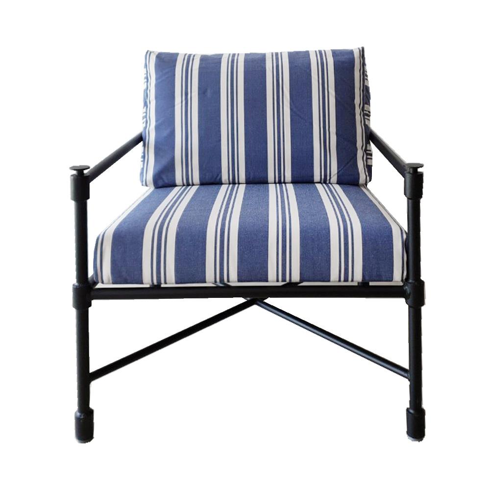 เก้าอี้ MODERN OUTDOOR KAMPUS KLASS สีน้ำเงิน-ขาว