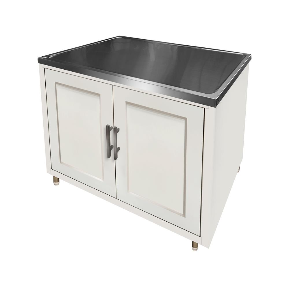 ตู้ตั้งพื้น PP CABIN ELBE FLAT TOP สีครีม