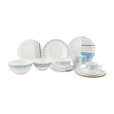 จาน BONE CHINA ตื้น 9