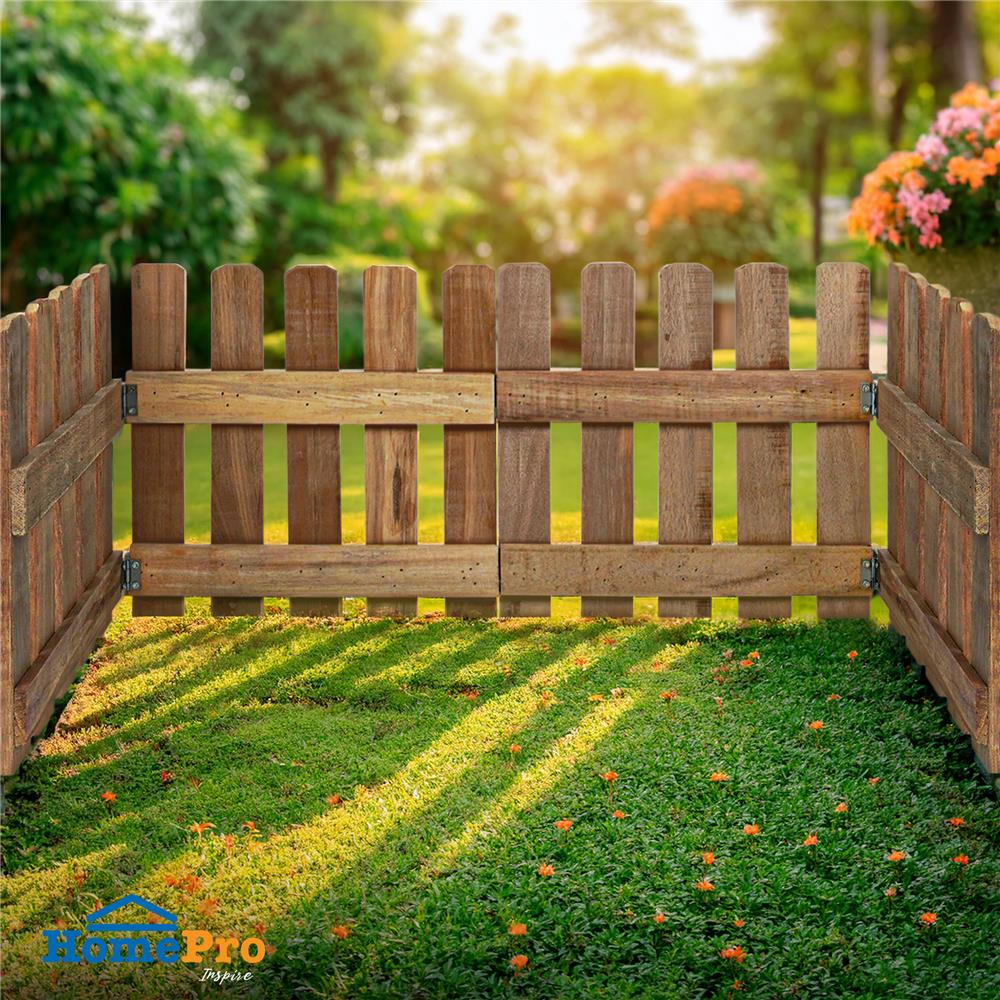 รั้วบานพับ ME LIVING NICE 118.5x30 ซม. สีธรรมชาติ