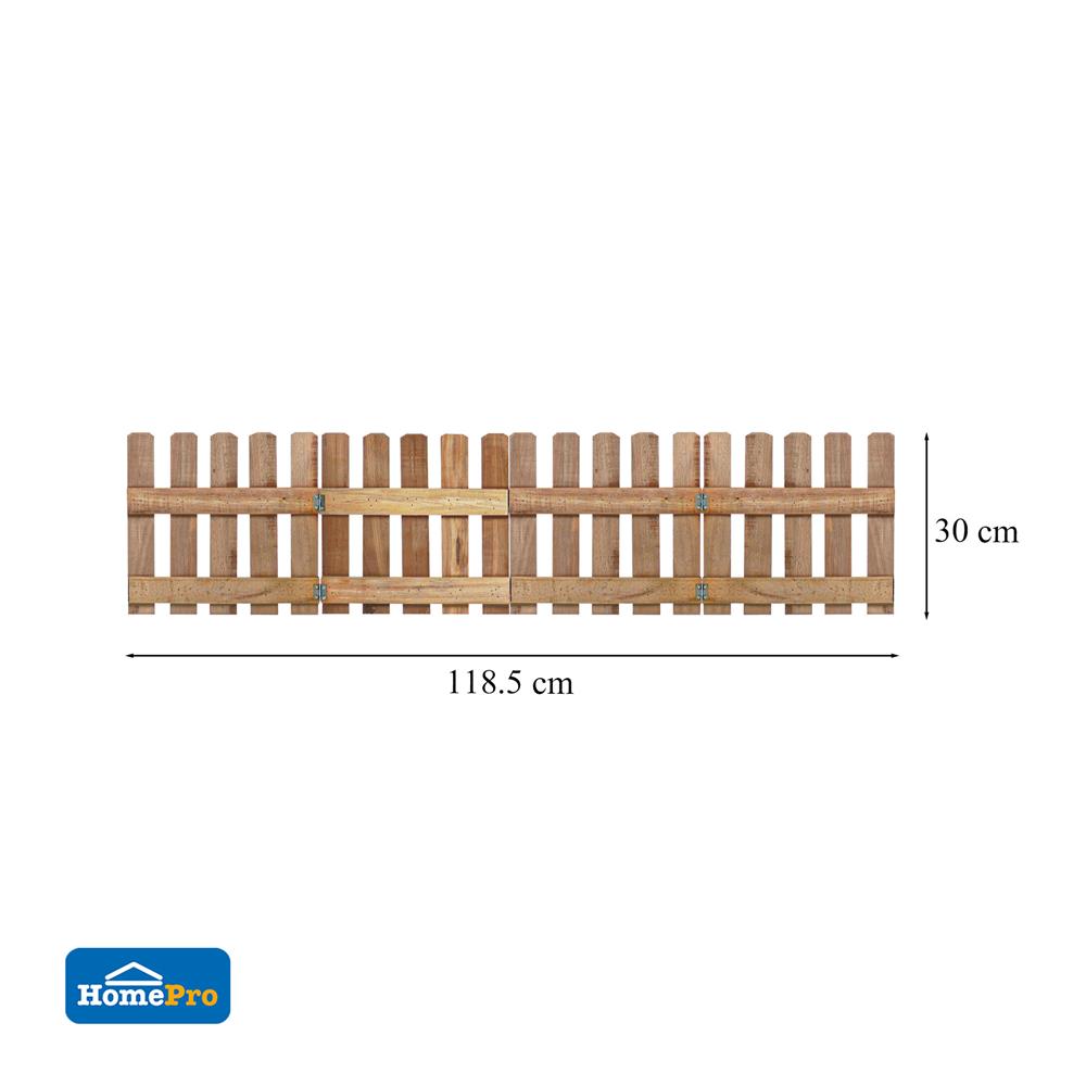 รั้วบานพับ ME LIVING NICE 118.5x30 ซม. สีธรรมชาติ